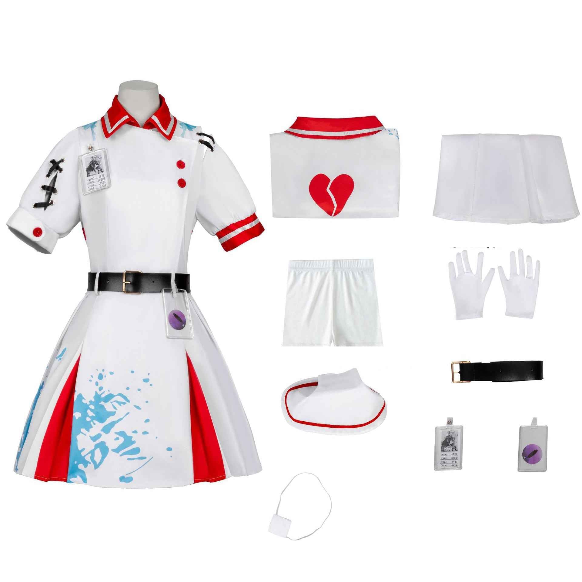 Game Heartbroken Nurse Heather Eggy Party Cosplay Costume For Women
