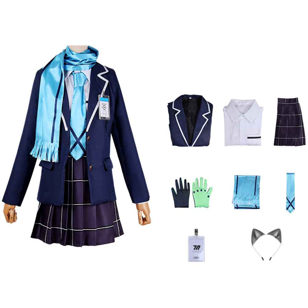 Blue Archive Sunaookami Shiroko Uniform Carnival Suit Cosplay Costume