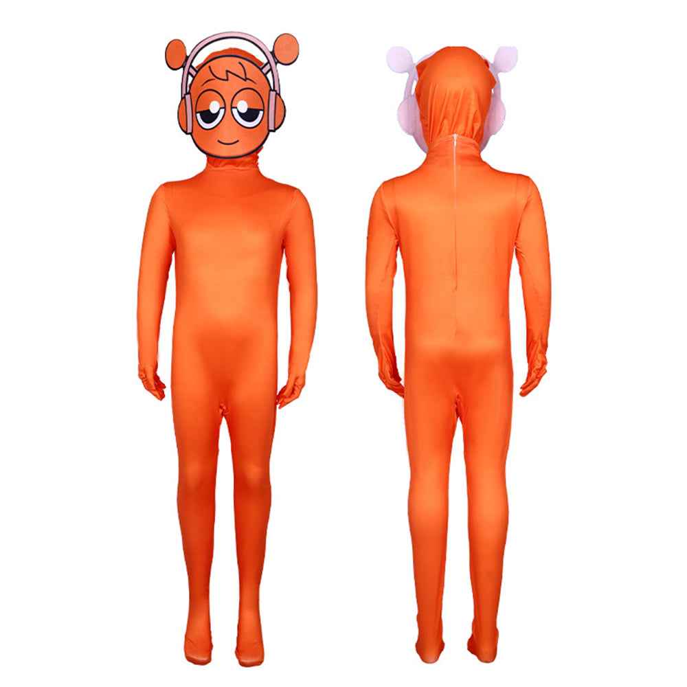 Sprunki Incredibox Costume Jumpsuit Bodysuit Halloween Kids Adult
