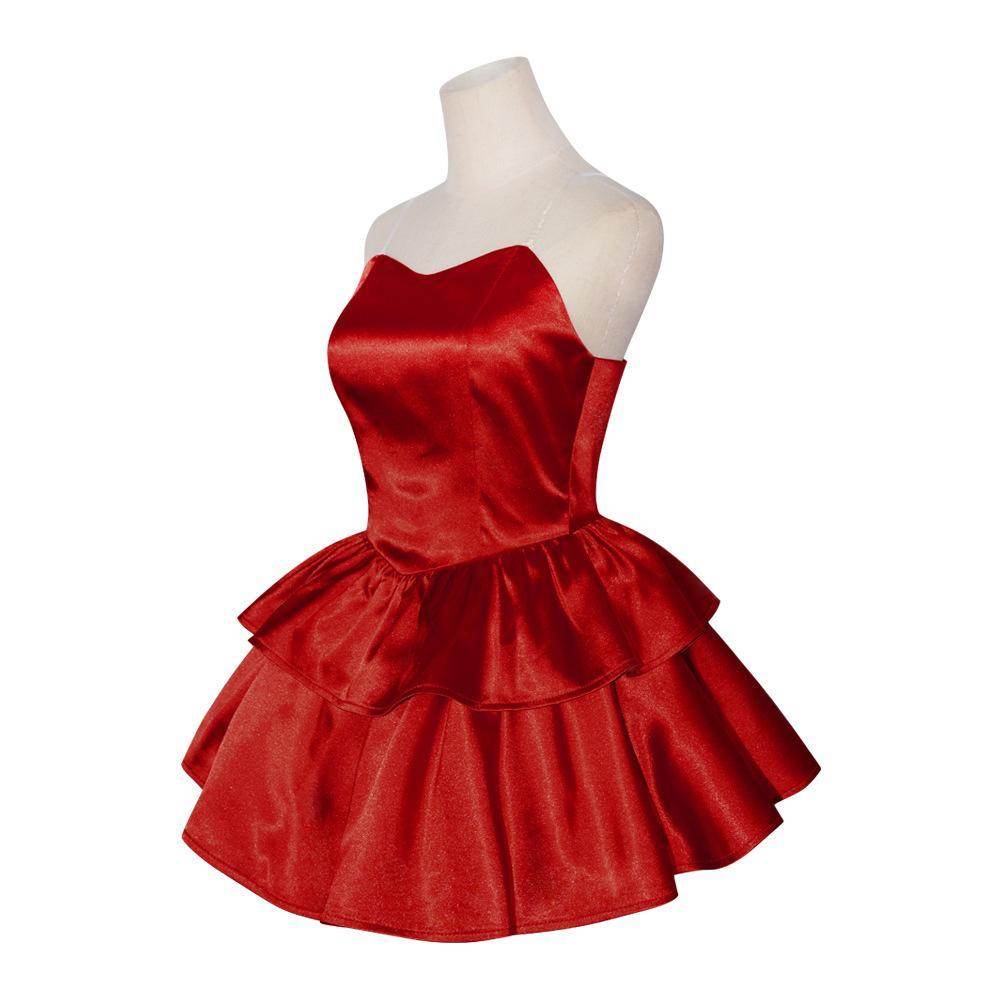 70s Perfect Blue Mima Kirigoe Cosplay Costume Red and Pink Dresses for Women - zzcosplay