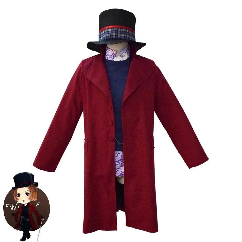 Adult Willy Wonka Charlie and the Chocolate Factory Johnny Depp Cosplay Costume Outfits For Men - zzcosplay