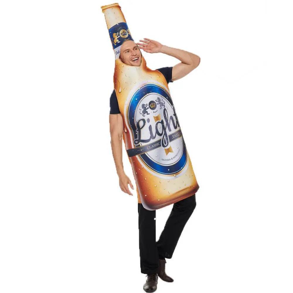 Adult beer bottle Oktoberfest Funny Novelty Halloween Cosplay Costume - zzcosplay
