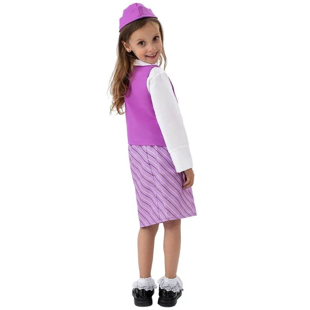 Airline Stewardess Cosplay Costume Flight Attendant Costume For Kids - zzcosplay