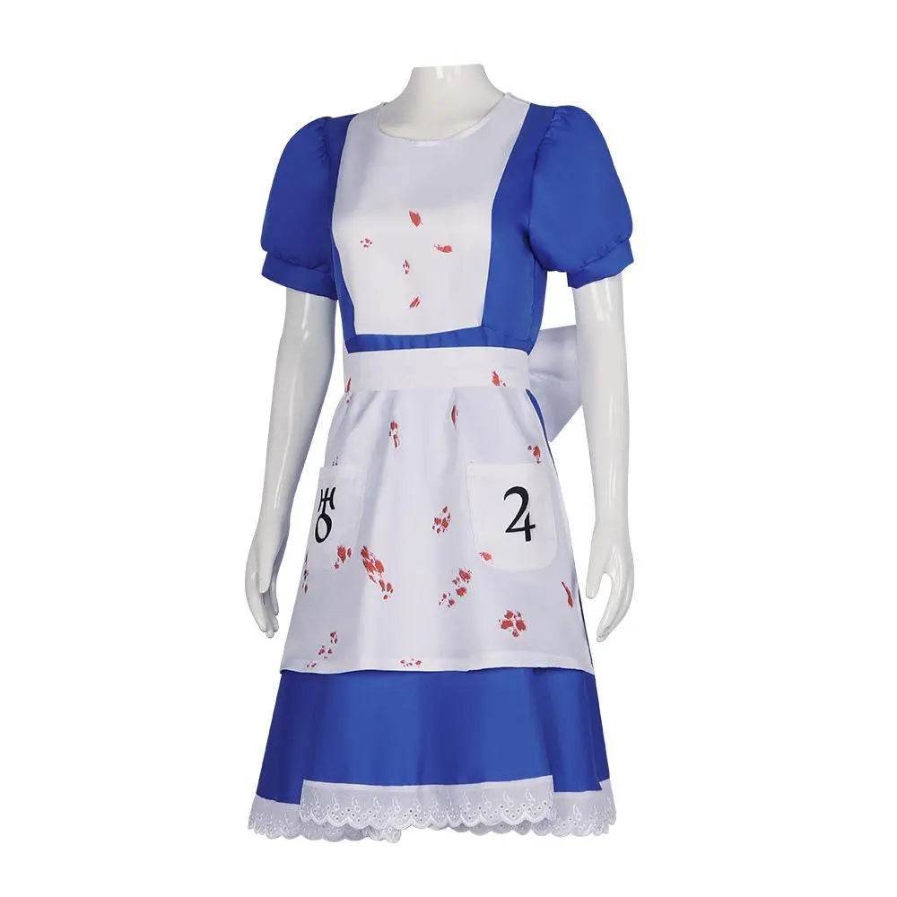 Alice Madness Returns Maid Cosplay Costume Outfit Halloween Carnival Suit - zzcosplay