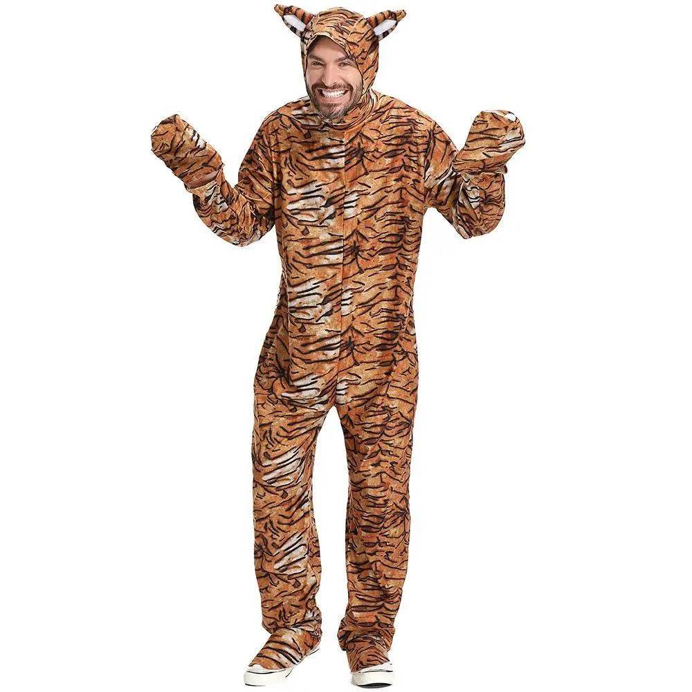 Animal Tiger Adult Jumpsuit Cosplay Costume Outfits Carnival Suit - zzcosplay