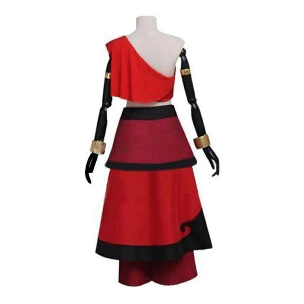 Anime Avatar The Last Airbender Katara Fire Nation Cosplay Costume Halloween Party Outfits Dress For Women - zzcosplay