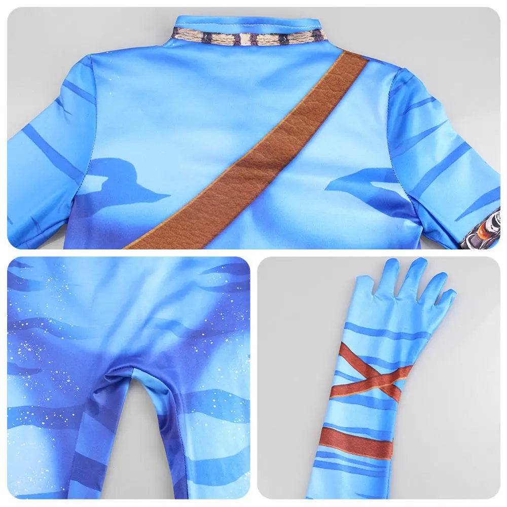 Avatar: The Way of Water Cosplay Costume adult zentai costume Sets and Mask Up For kids - zzcosplay