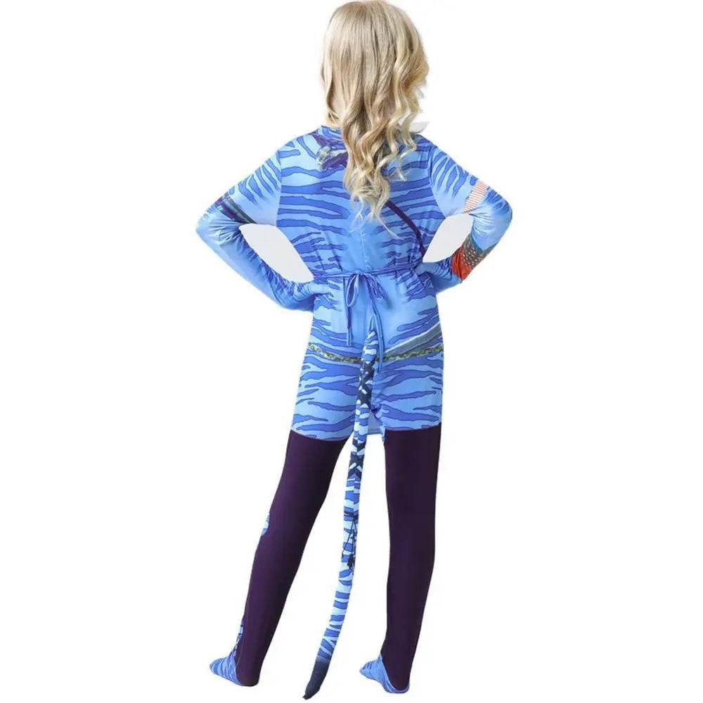 Avatar: The Way of Water Cosplay Costume kids zentai costume jumpsuit - zzcosplay