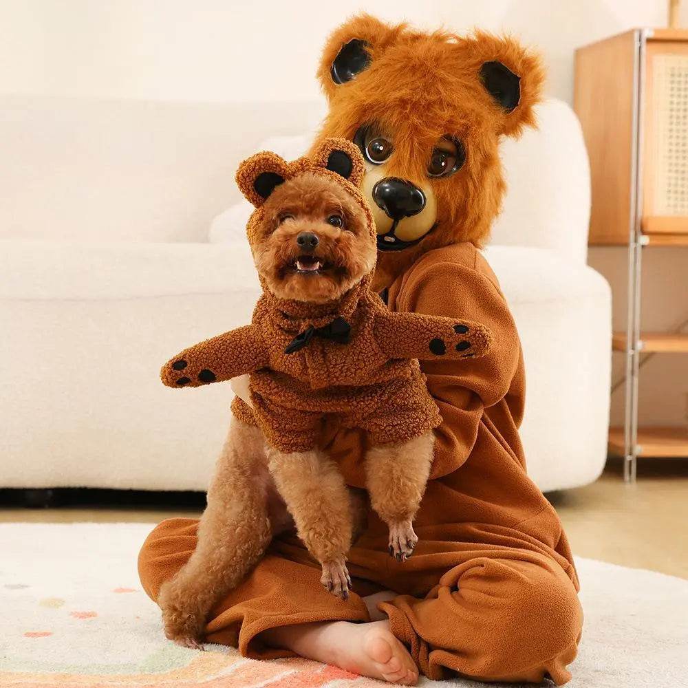 Brown Bear animal furry costume Children's Day Matching Pets Party Halloween - zzcosplay