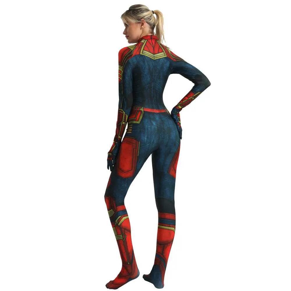 Captain Zentai Bodysuit Halloween Cosplay Costume - zzcosplay