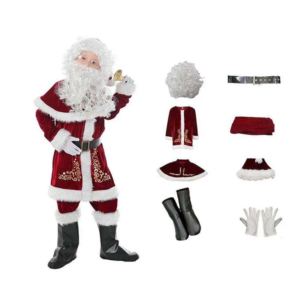 Children's Christmas Costumes Boys and Girls Santa Claus Costumes - zzcosplay