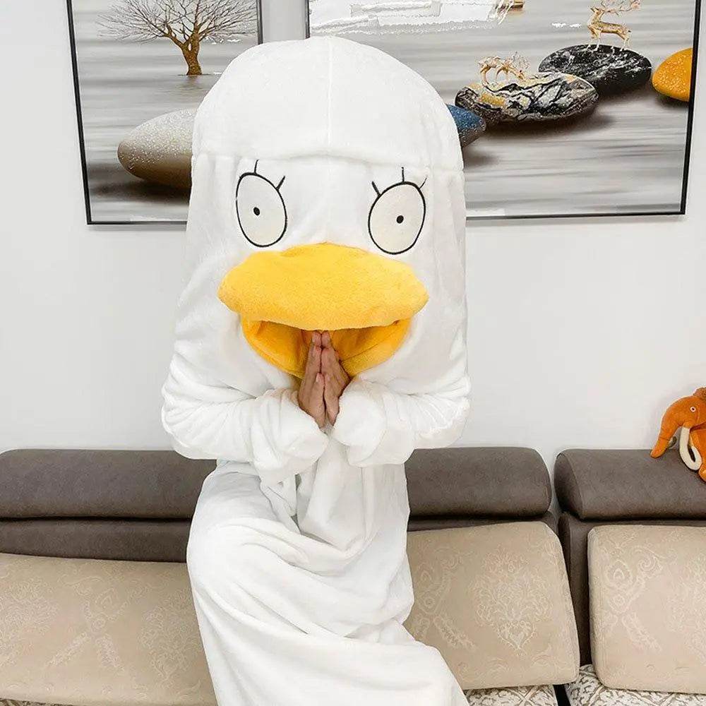 Christmas Pajamas Gintama Elizabeth Duck Blanket Unisex One-piece Bathrobe Nightgown - zzcosplay