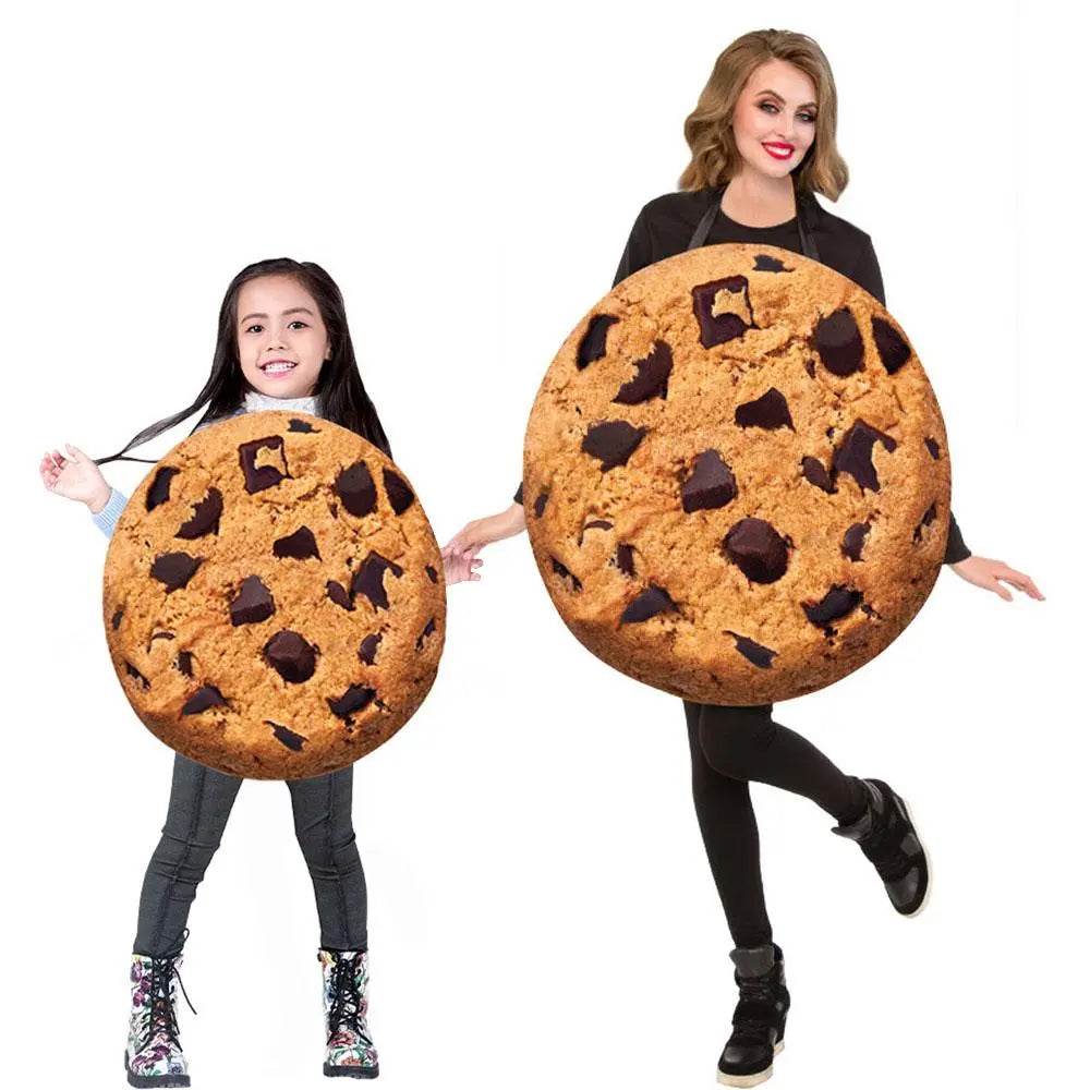 Cookie Cosplay Costumes Family Role-playing Parent-child Outfit Halloween Dress for Adult Kids - zzcosplay