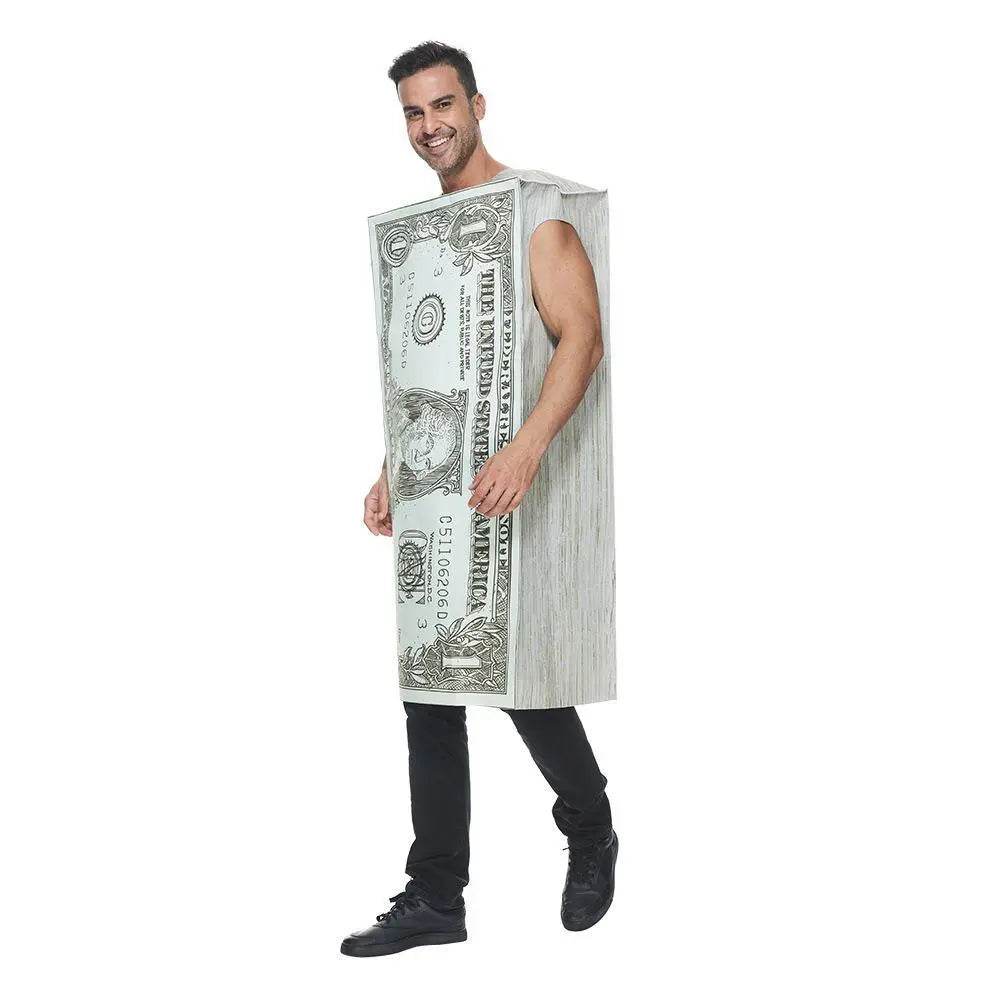 Dollar Costume Halloween Cash Costume Funny Money Maker Adult Men Women - zzcosplay