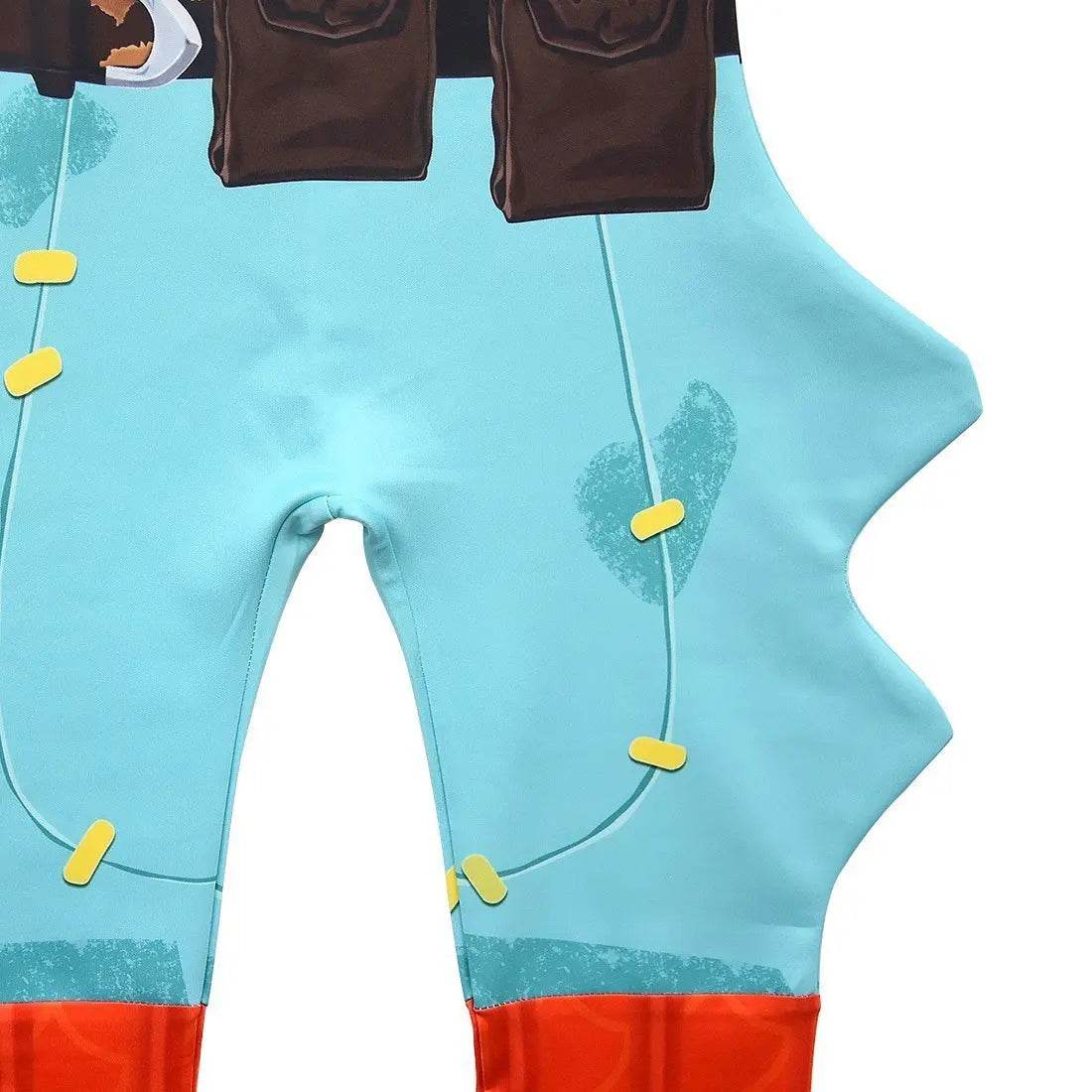 Fortnite Fishstick Cosplay Halloween Costumes Fish Jumpsuit - zzcosplay