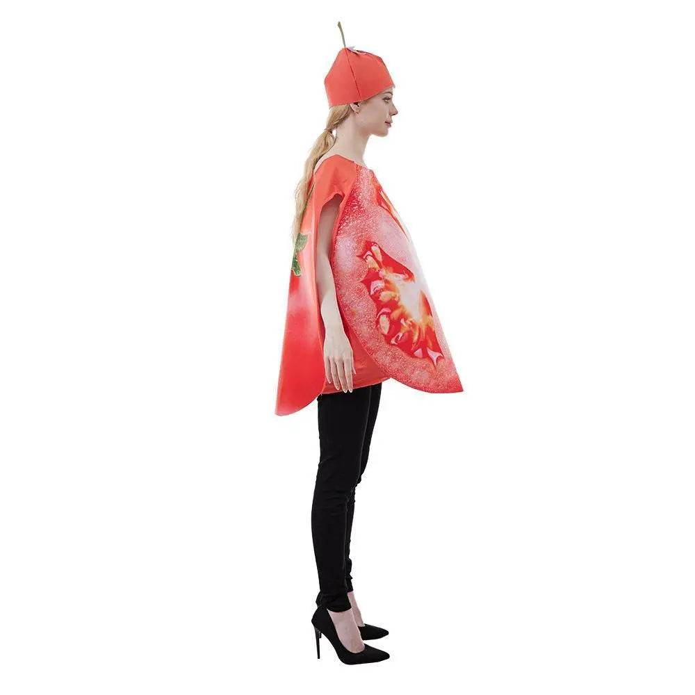 Fruit Sliced Vegetable Tomato women Halloween carnival costume for Adult - zzcosplay