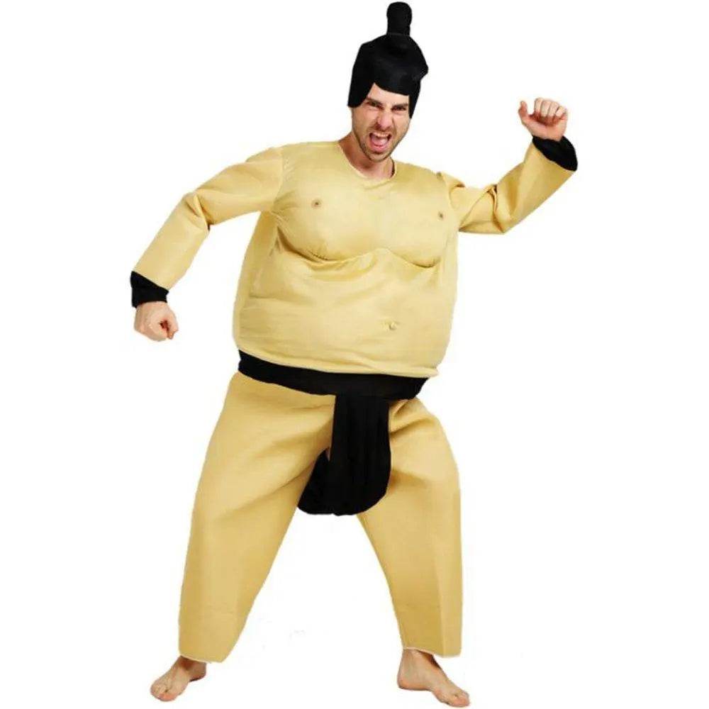 Funny Sumo Costume Halloween Party Cosplay Fat Wrestler Suit - zzcosplay