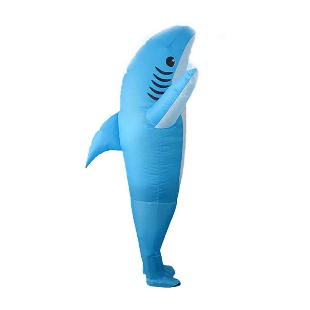 Funny inflatable shark costume Halloween Party for Adult Kids - zzcosplay