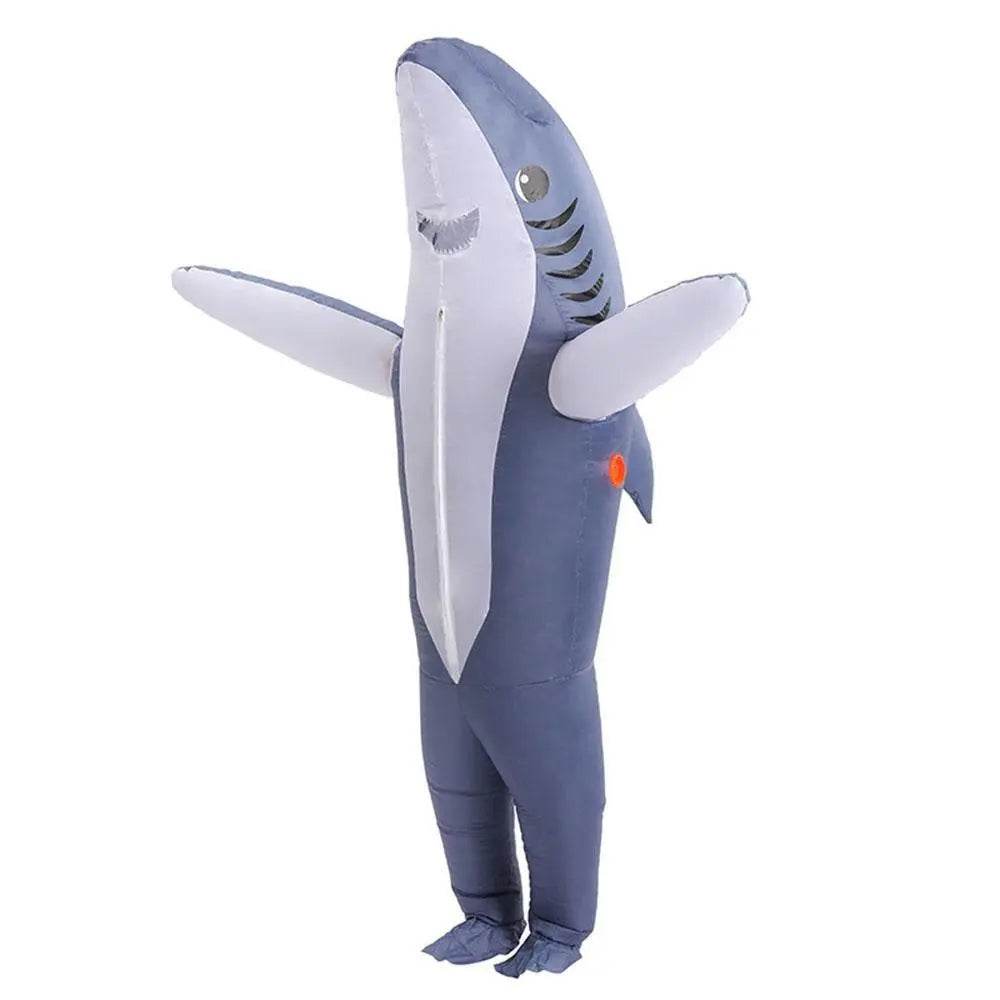 Funny inflatable shark costume Halloween Party for Adult Kids - zzcosplay