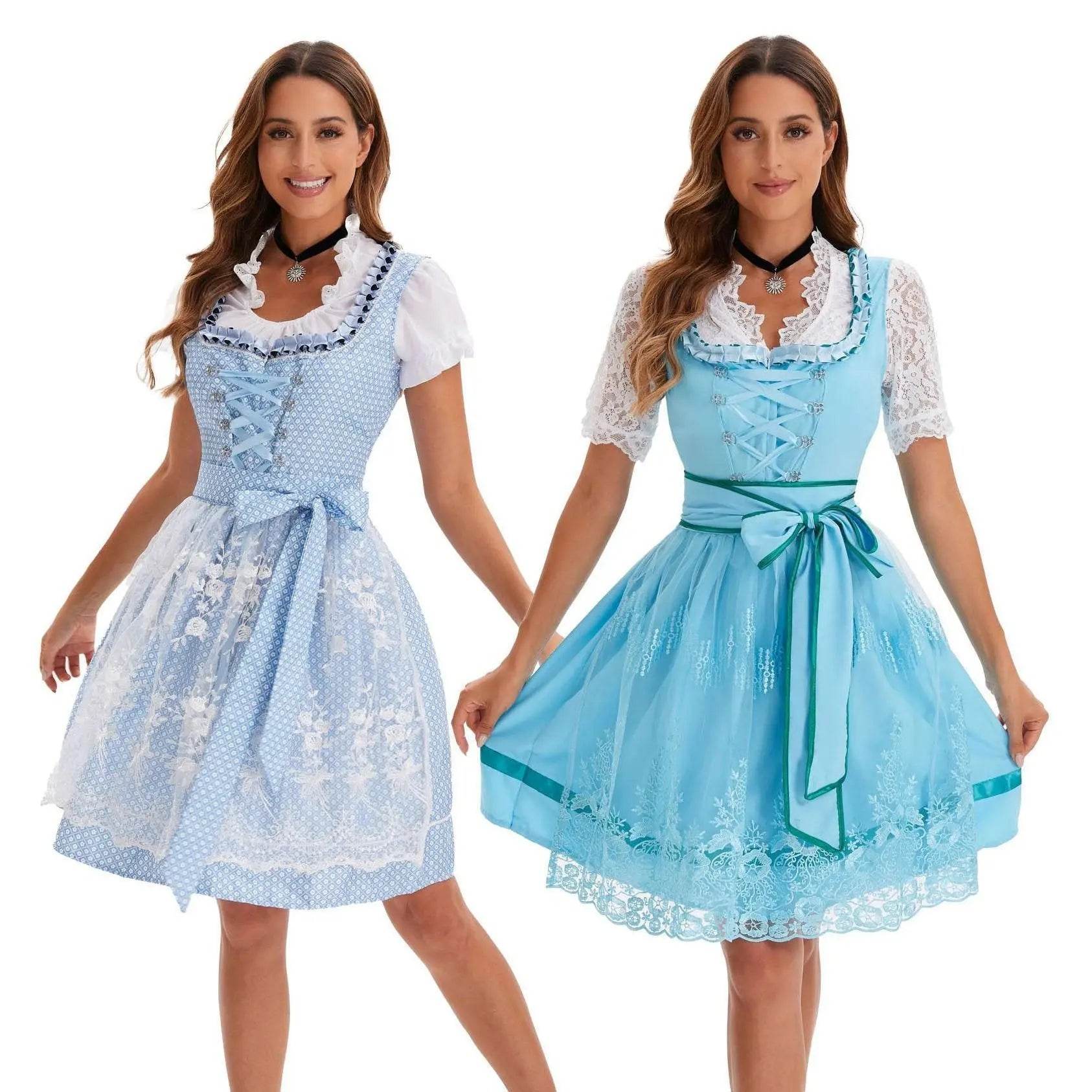 German Oktoberfest Large Size Short Sleeve Dress Costume - zzcosplay