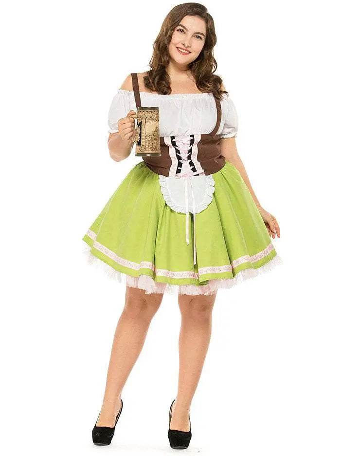 German Oktoberfest Outfit Halloween Plus Size Dress Women Cosplay Costume - zzcosplay