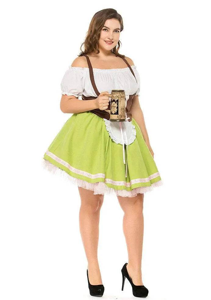 German Oktoberfest Outfit Halloween Plus Size Dress Women Cosplay Costume - zzcosplay