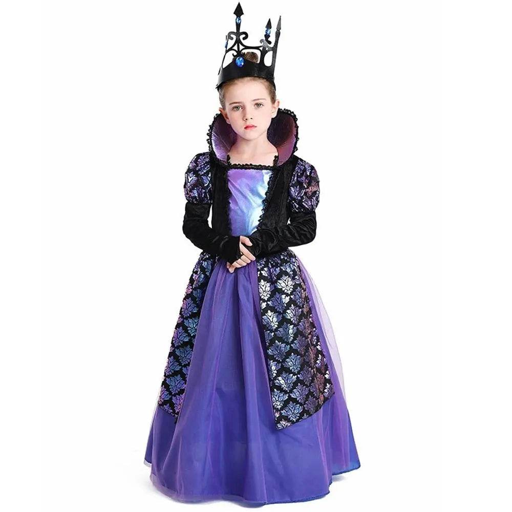Girl's Twilight-Princess Costume Medieval Purple Court Dress Cosplay Costume - zzcosplay