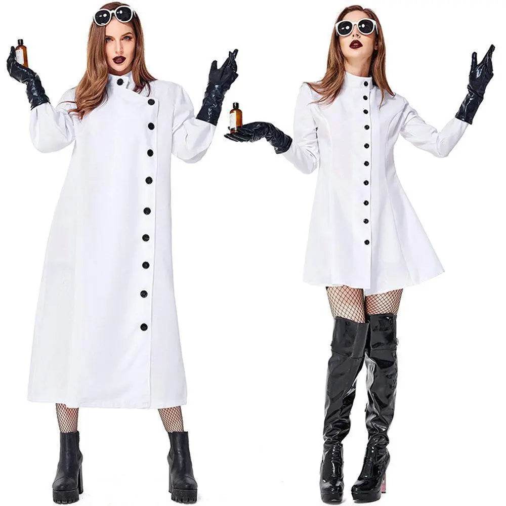 Halloween Frankenstein Lab Researcher Cosplay Costume for Adult - zzcosplay