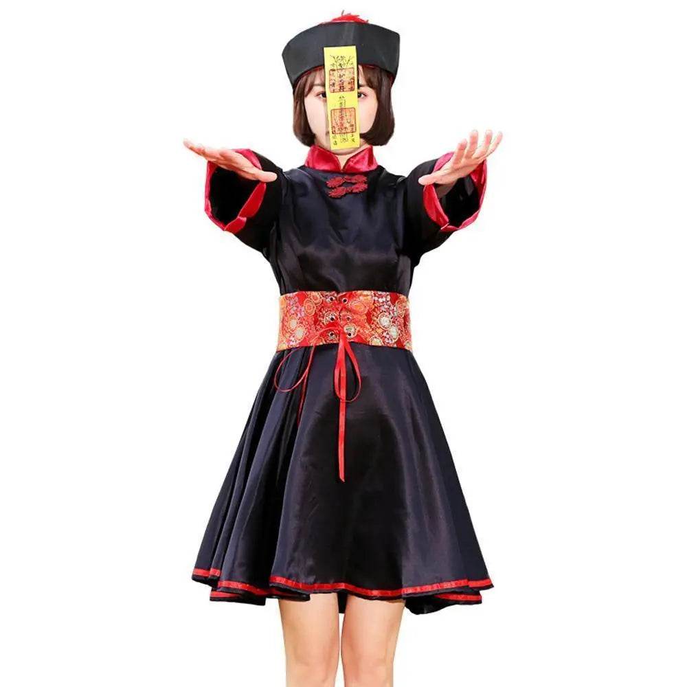 Halloween Qing Dynasty zombie cosplay costumes for Mom and Me - zzcosplay