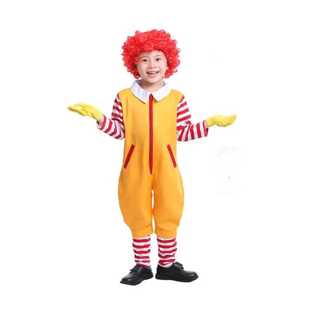 Halloween Uncle Ronald McDonald's Cosplay Jumpsuit Matching Costume - zzcosplay
