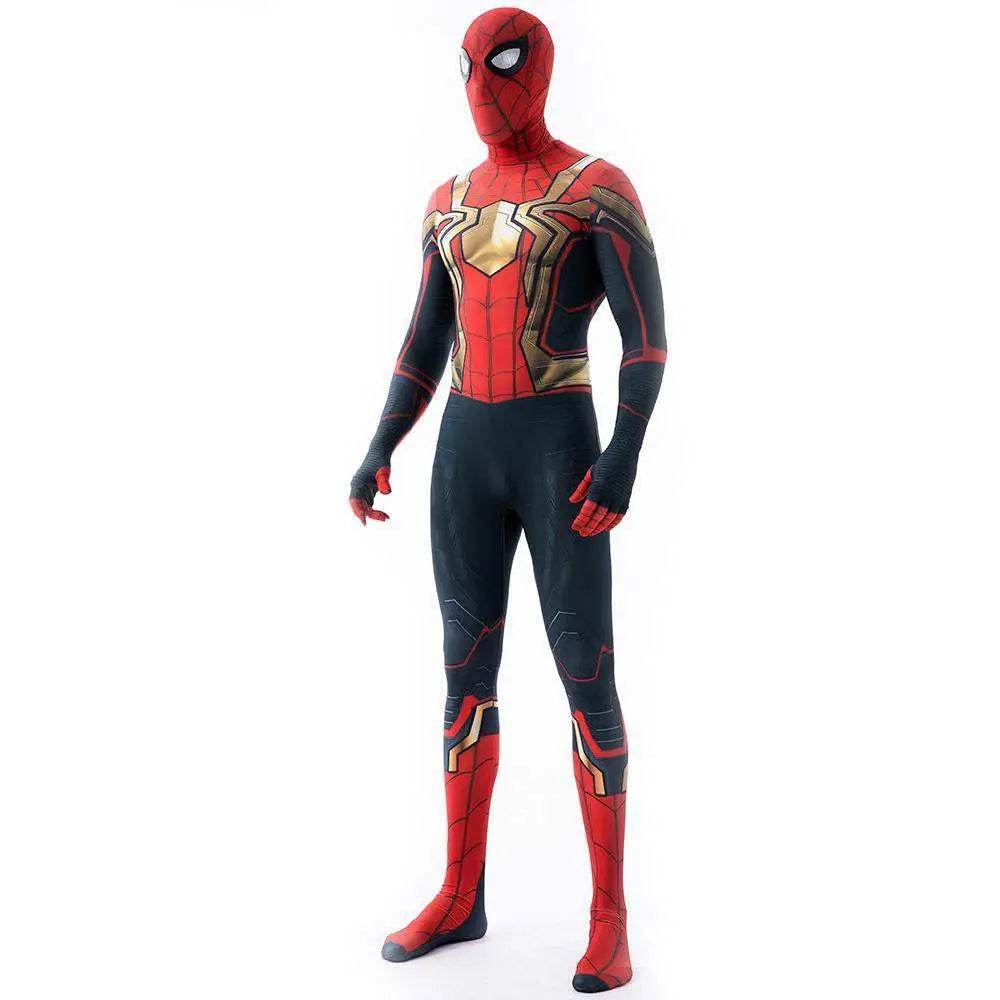 Iron Spider-Man No Way Home Peter Benjamin Parker Costume Cosplay Jumpsuit Halloween - zzcosplay