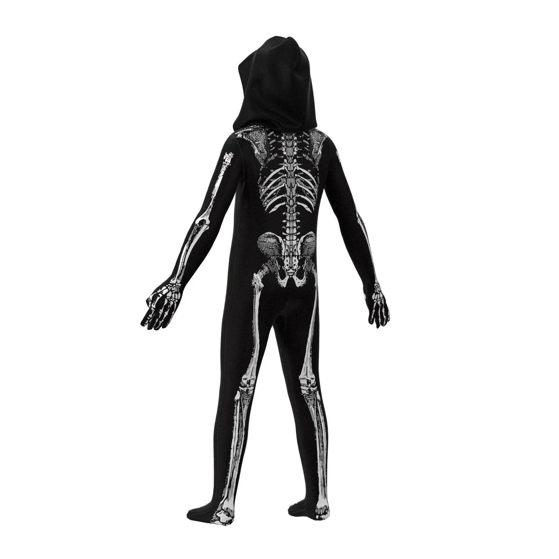 Kids Horror Skull Zentai Jumpsuit Costumes Halloween Carnival Cosplay - zzcosplay