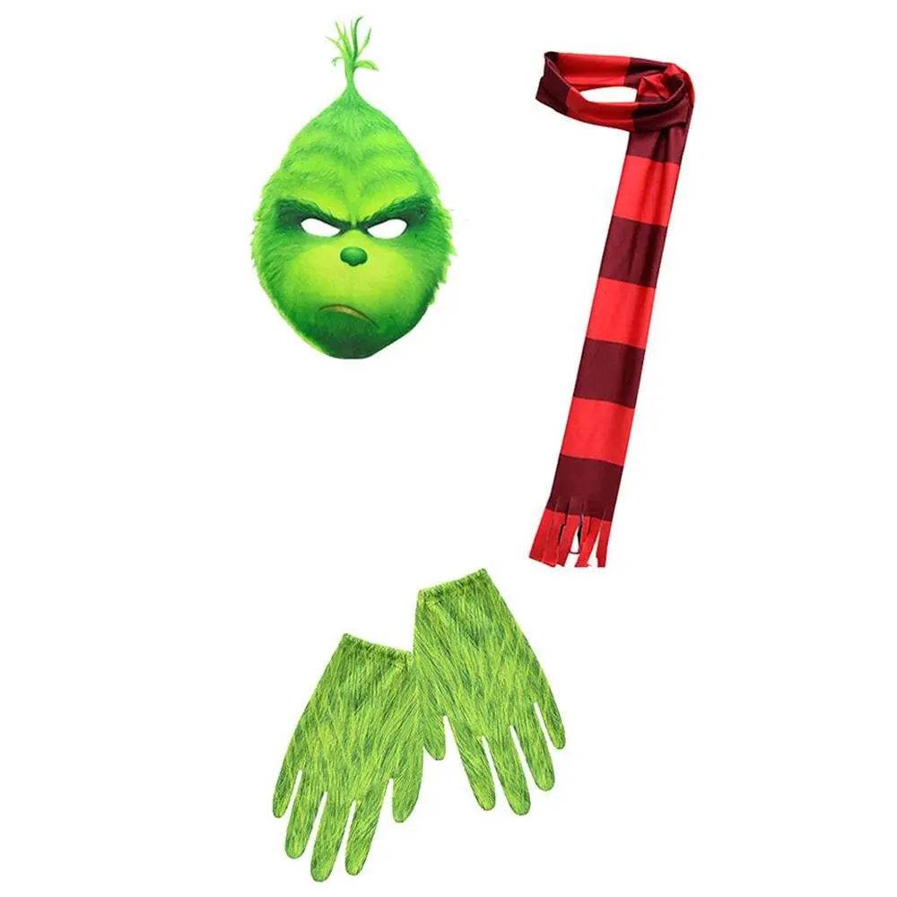 Kids The Grinch Christmas Costumes Jumpsuit Sets - zzcosplay