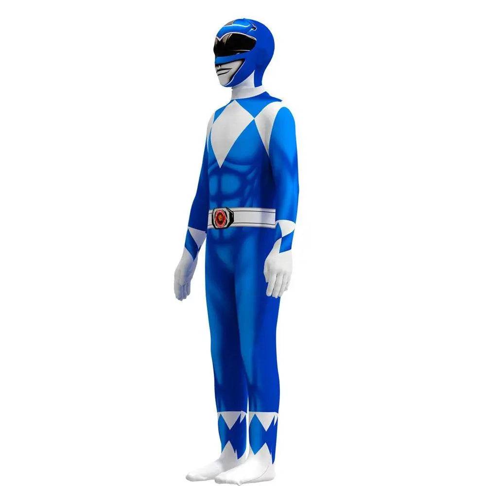 Mighty Morphin Power Rangers Costume Kids Superhero Bodysuit Halloween jumpsuits onesies - zzcosplay