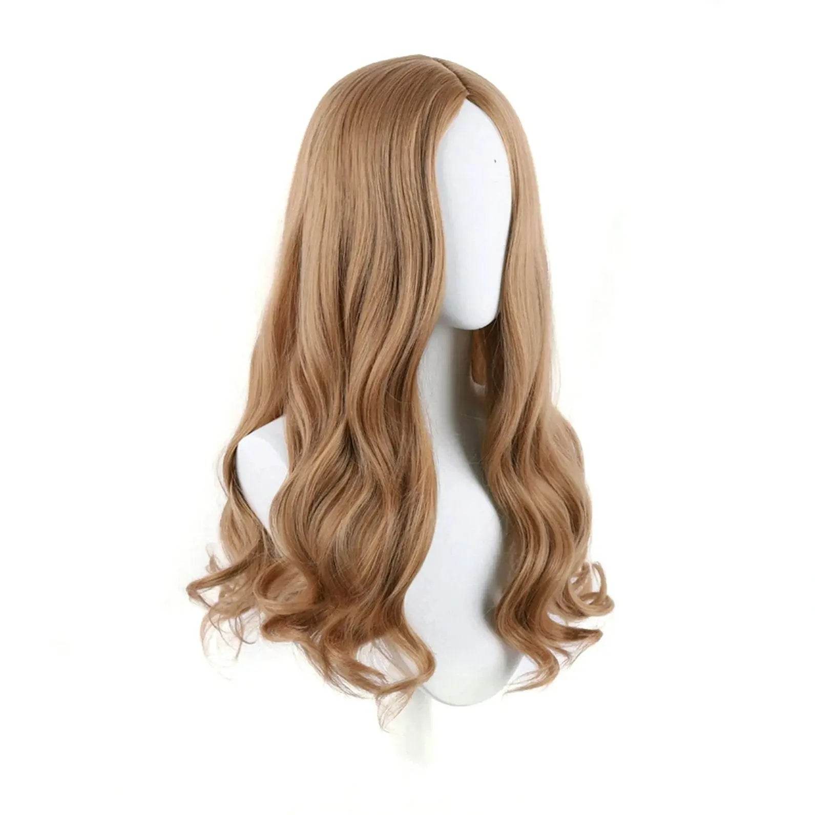 Movie m3gan doll costume wig Long Curly Cosplay Wig for Women - zzcosplay