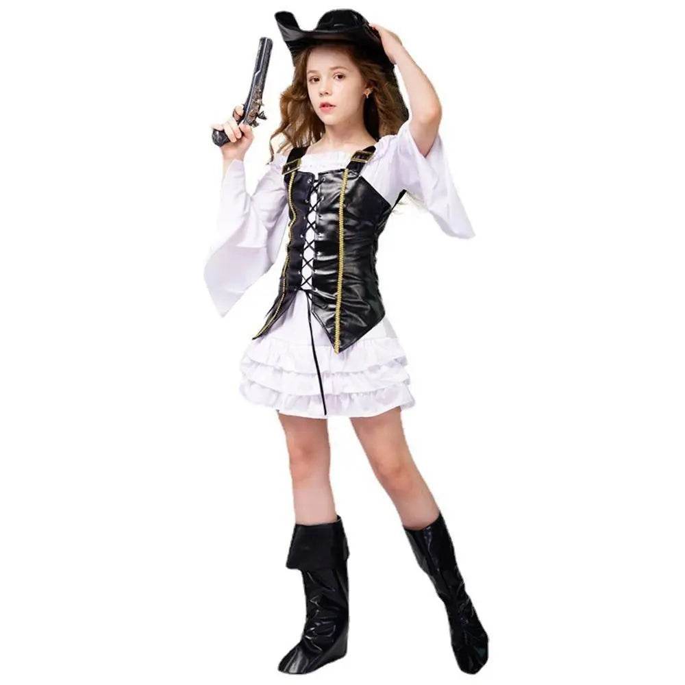 Pirate Outfit Cosplay Costume Fancy Dress Halloween For Kids - zzcosplay