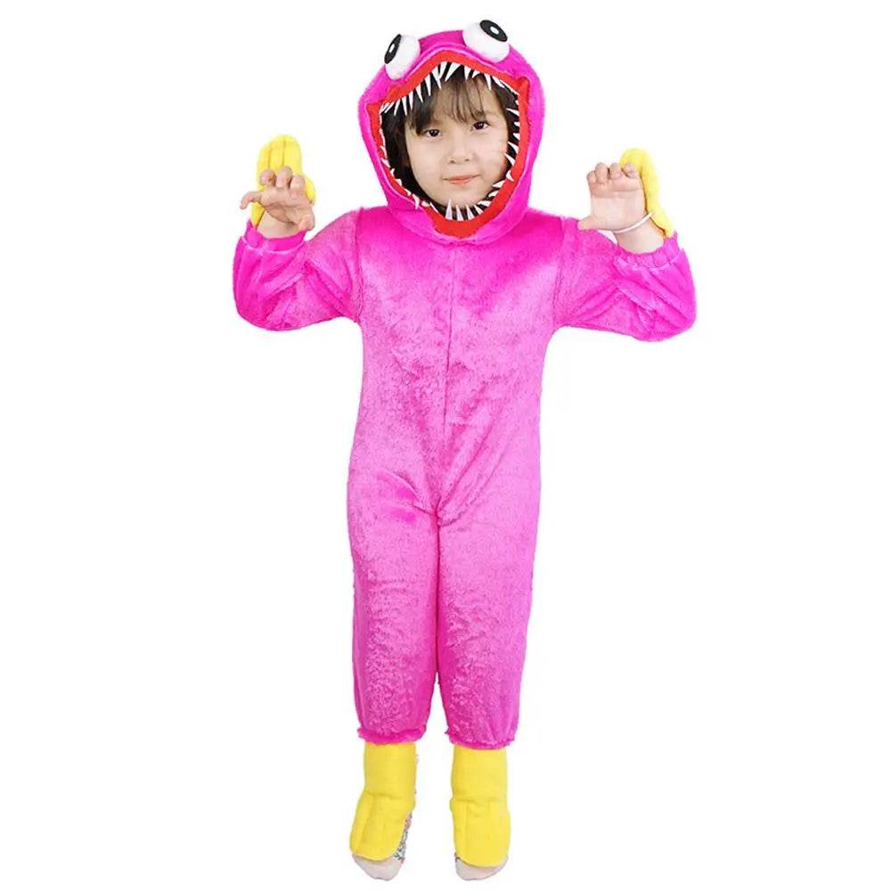 Poppy Playtime Huggy Wuggys Plush Costume Kids Halloween Cartoon Cosplay Jumpsuit - zzcosplay
