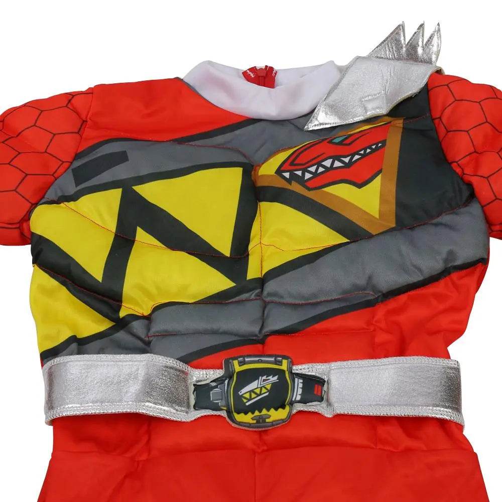 Power Rangers Costume For Boys Red Dino Charge Halloween Outfits - zzcosplay