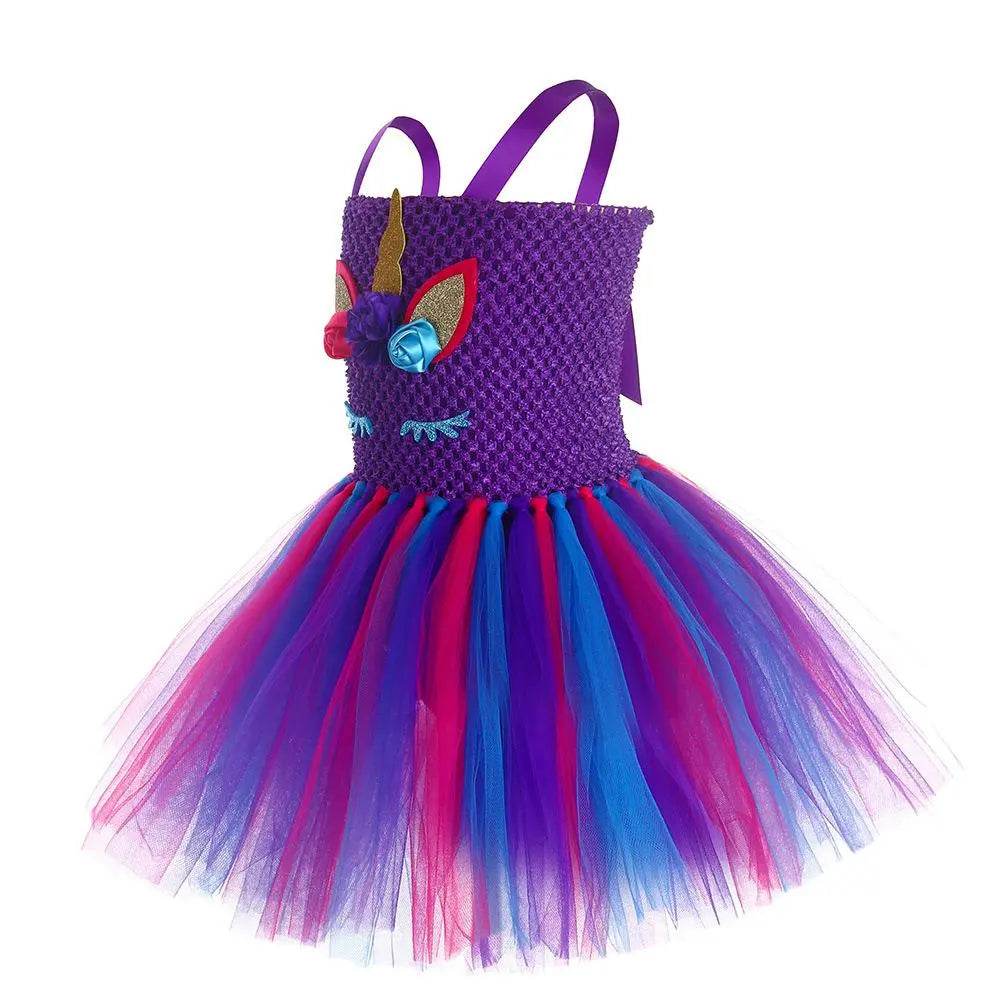 Princess Baoli Cosplay Costume Skirts Dress Children's Day Outfit Unicorn with Headband for Girls - zzcosplay