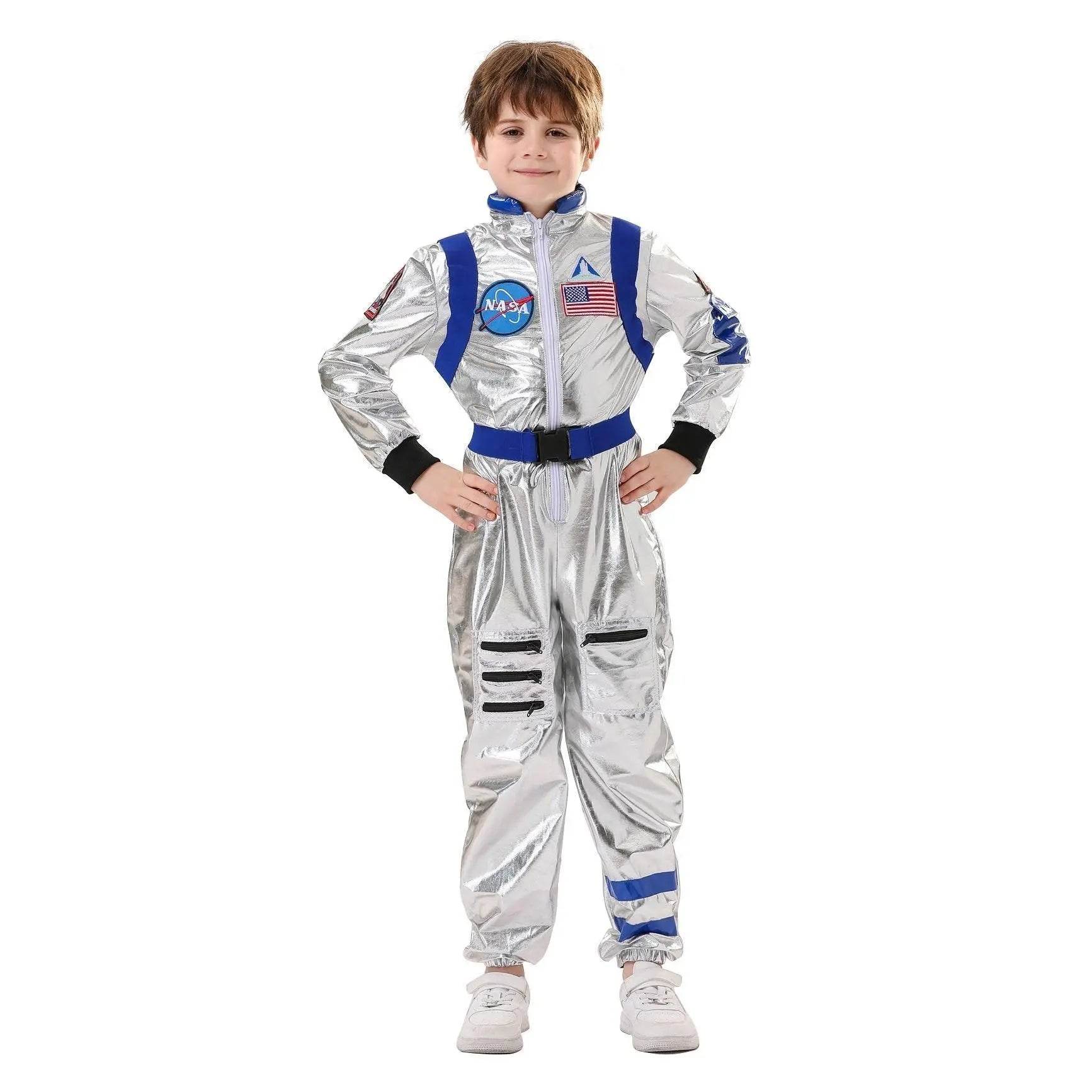 Space Suit Astronaut Couples Costume Carnival Halloween For Kids Girls Boys - zzcosplay