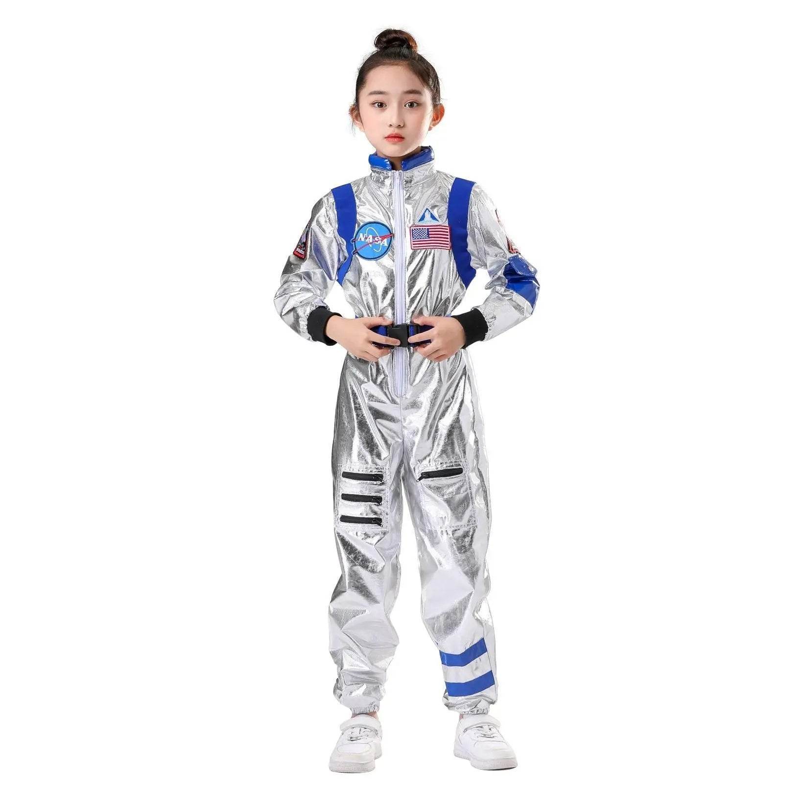 Space Suit Astronaut Couples Costume Carnival Halloween For Kids Girls Boys - zzcosplay