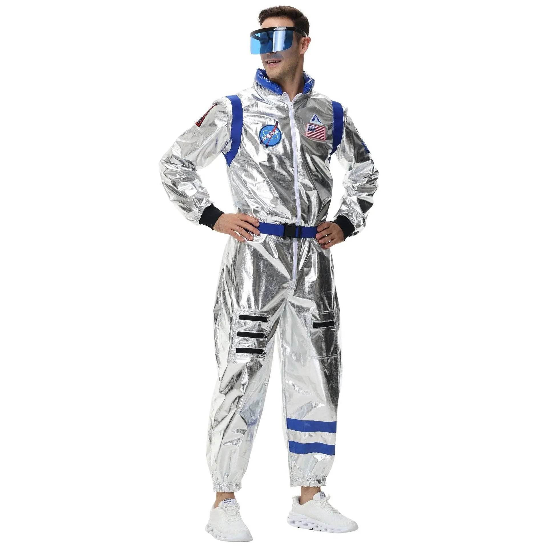 Space Suit Astronaut Couples Costume Carnival Halloween For Women Men - zzcosplay