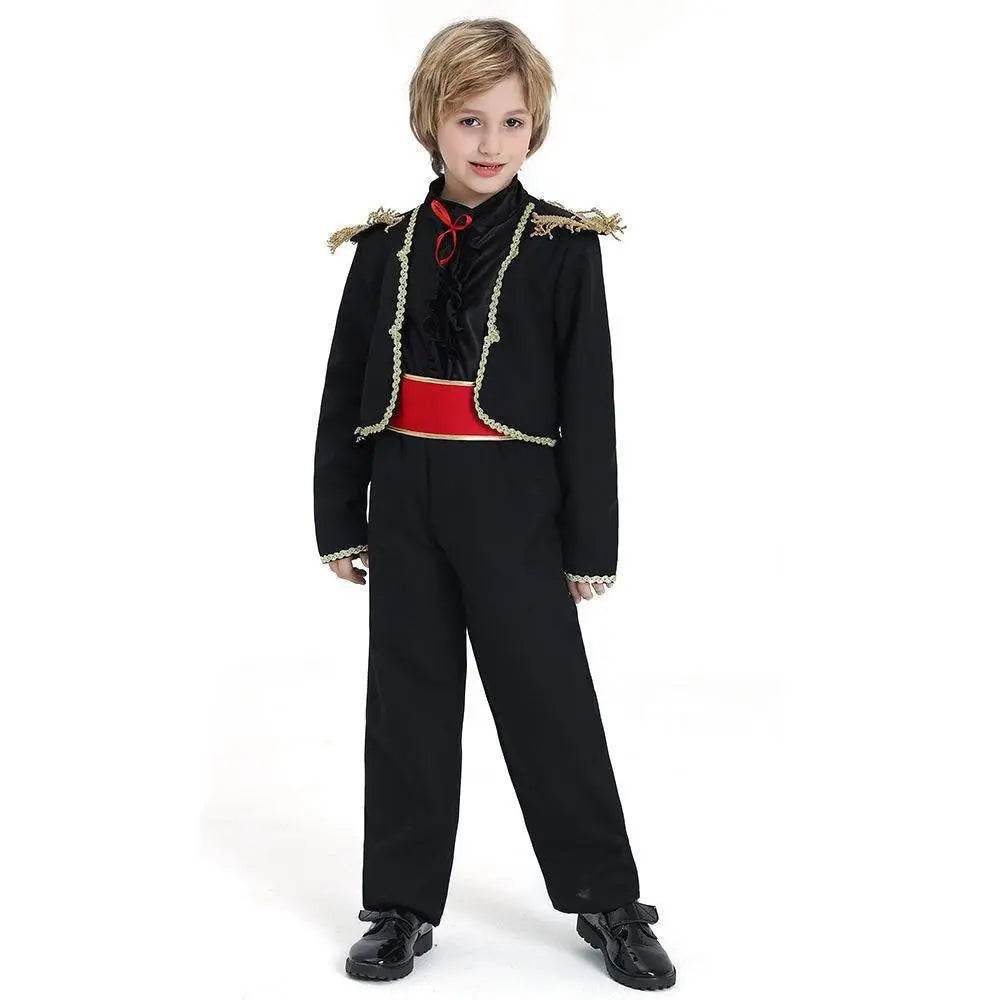 Spanish Matador Flamenco Dance Exotic Kids Cosplay Costume - zzcosplay