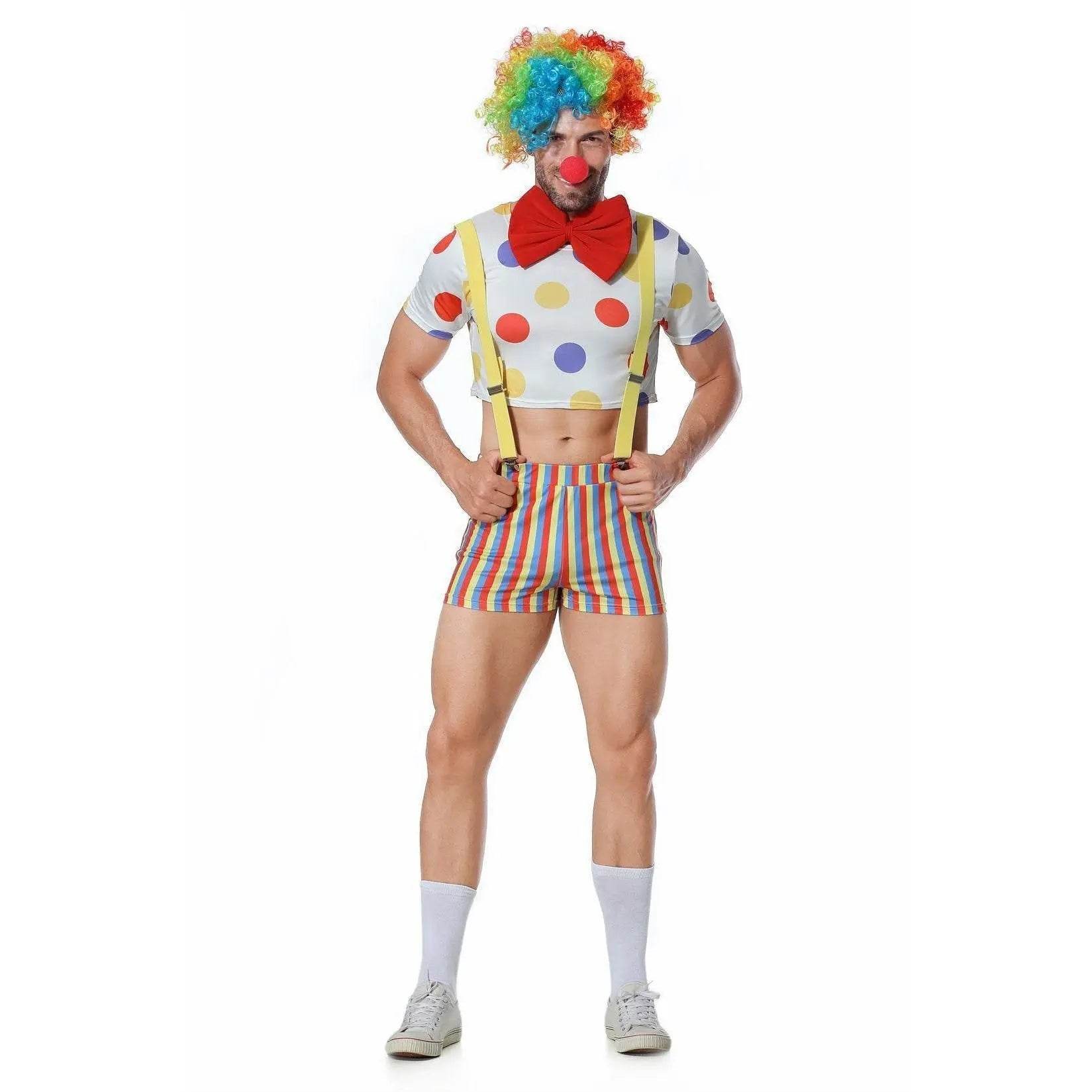 Stag Do Party Fancy Dress Costume Clown For Men - zzcosplay