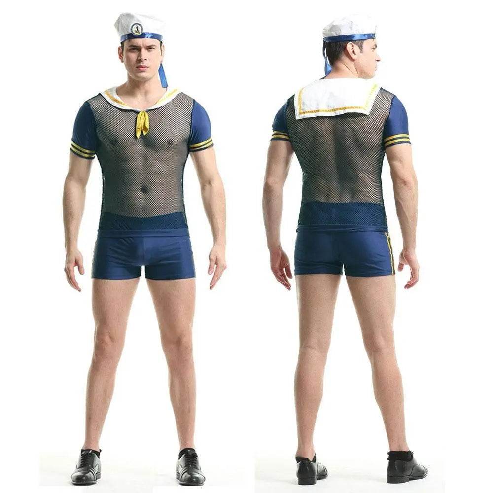 Stag Do Party Fancy Dress Costume Navy Sailor For Men - zzcosplay