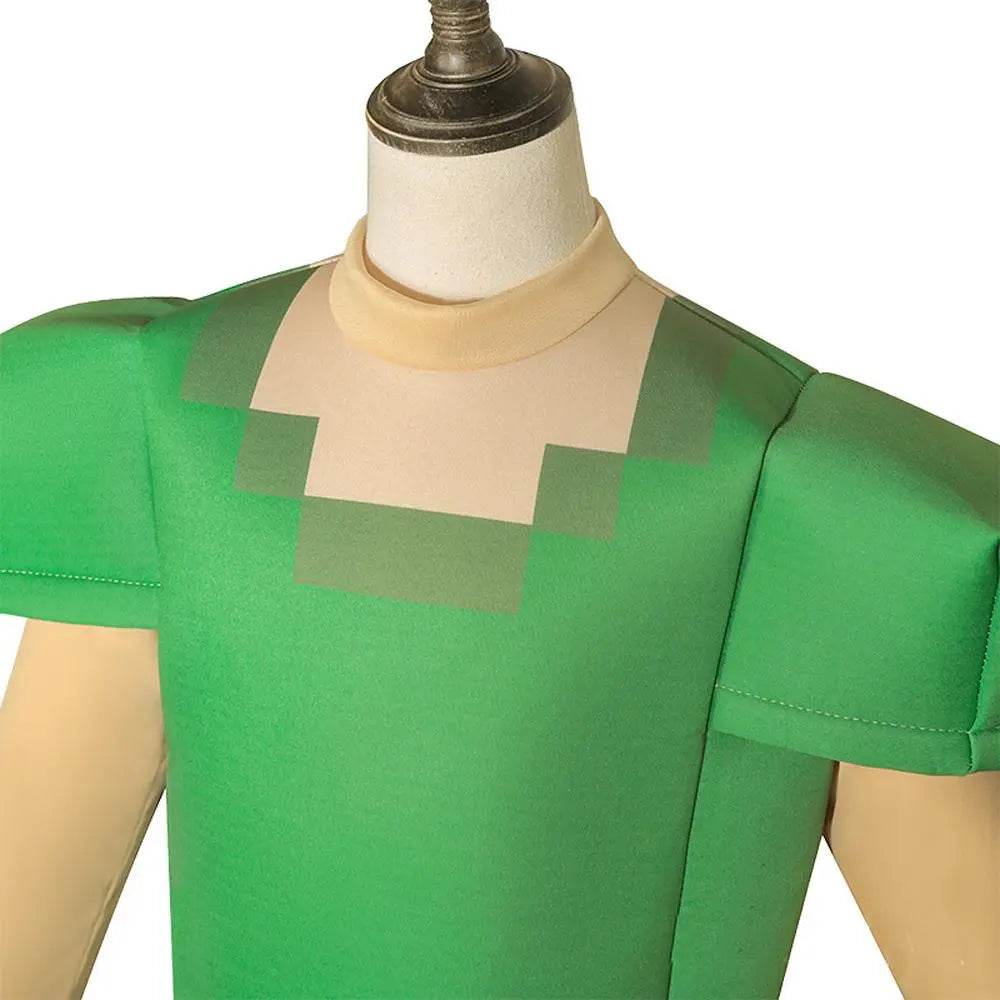Steve Costume Minecraft Herobrine Notch Alex Cosplay Stage Game Costumes Suits For Kids - zzcosplay