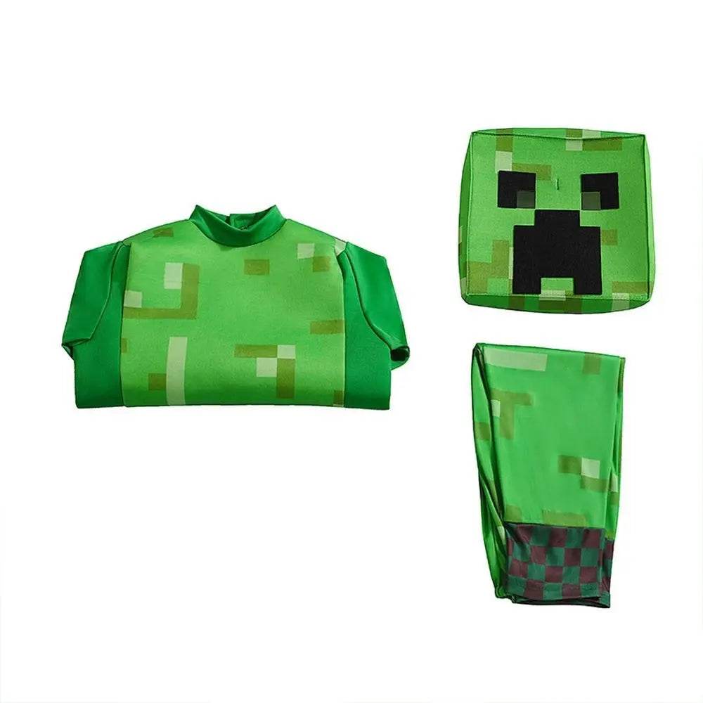 Steve Costume Minecraft Herobrine Notch Alex Cosplay Stage Game Costumes Suits For Kids - zzcosplay