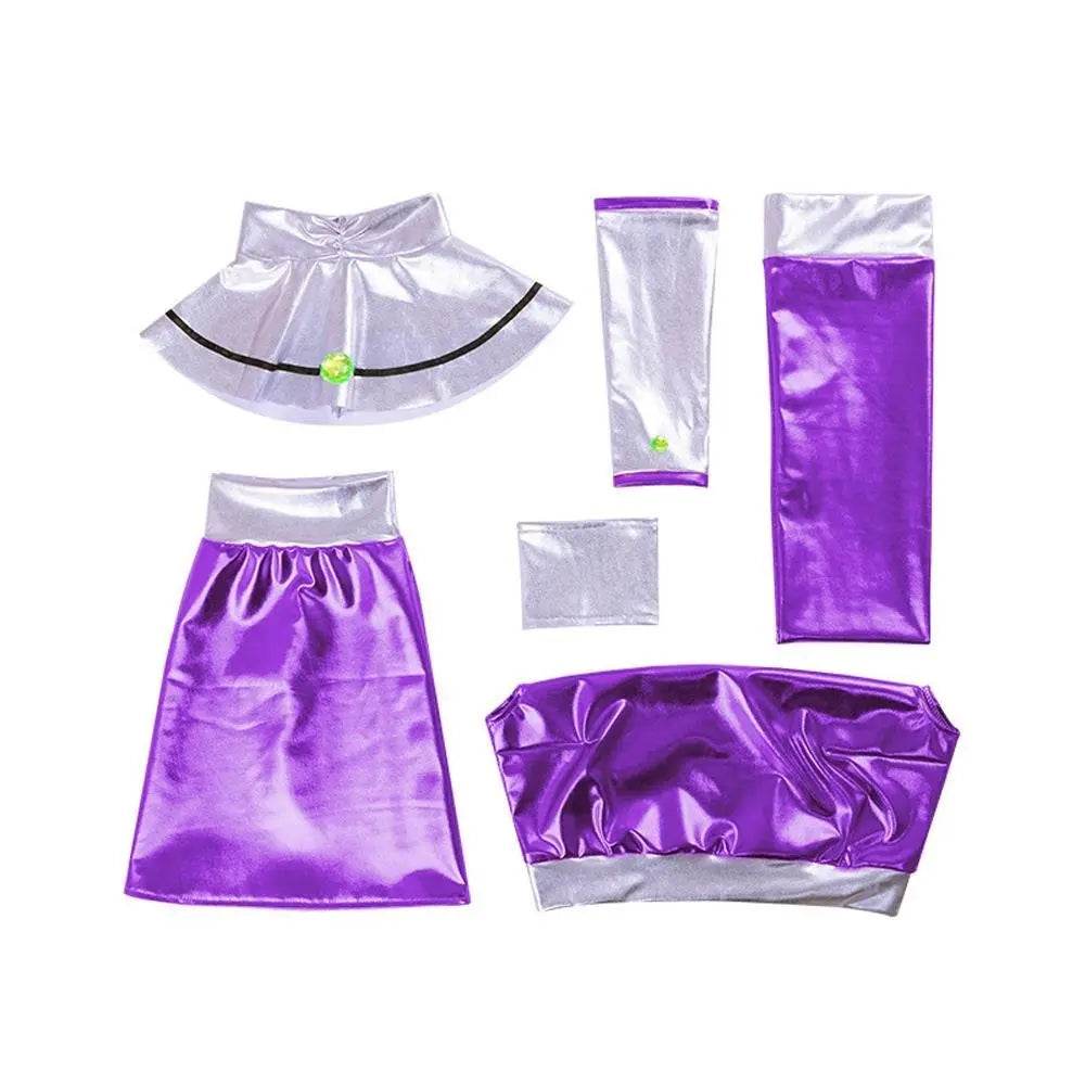 Teen Titans Cosplay Costume Princess Koriand'r Anime Suit Outfit Sets Up For Adults - zzcosplay