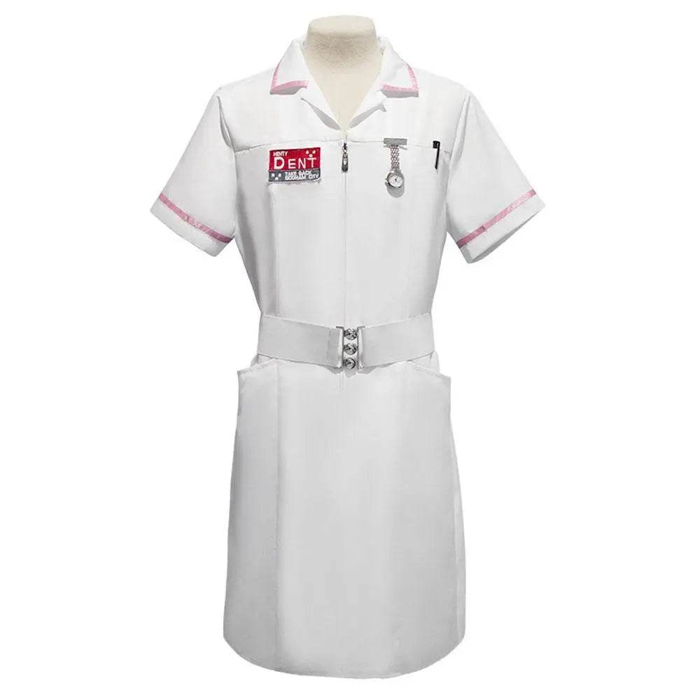 The Dark Knight Joker Cosplay Costume Nurse Uniform Set Adult Halloween Dress Set - zzcosplay