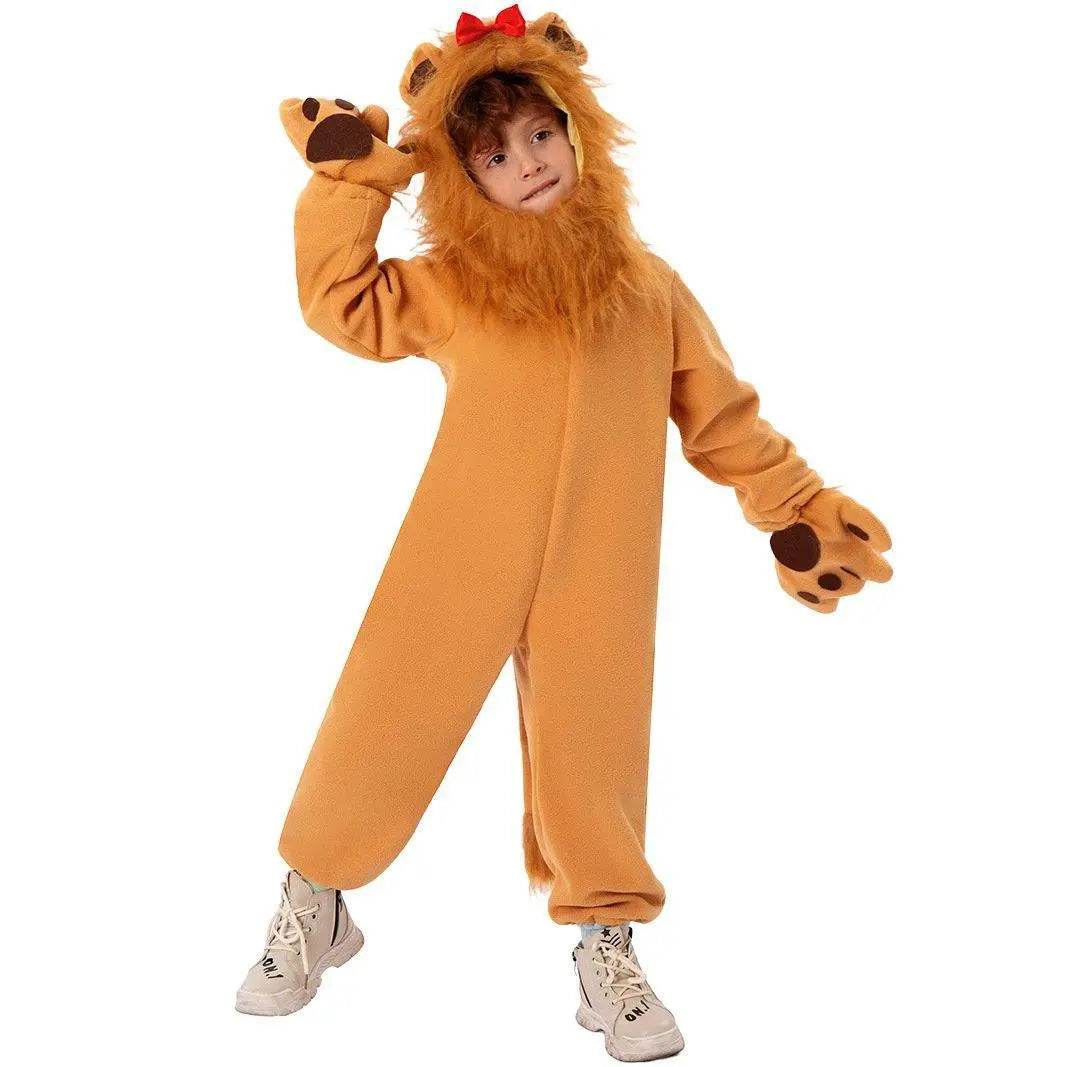 The Wizard of Oz Funny Little lion Child Costume Party kids Cosplay Halloween - zzcosplay